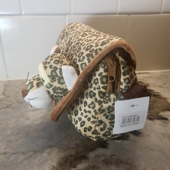 Leopard bag Plush kids purse Leopard Belt Bag Fanny Pack - Picture 4 of 7